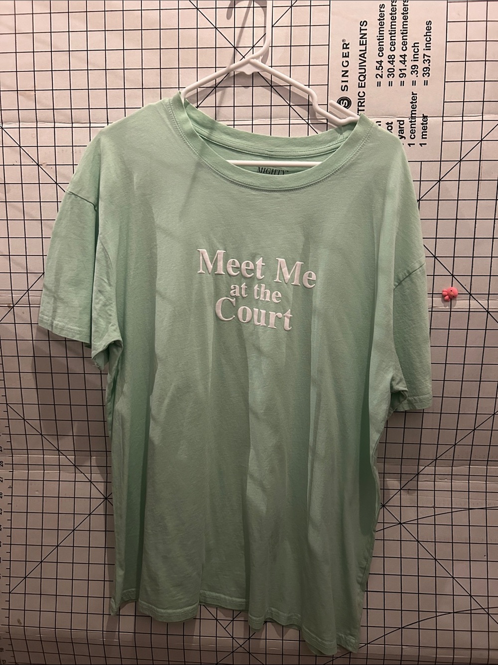 Mighty Fine Mint Green 'Meet Me at the Court' Boxy Tee